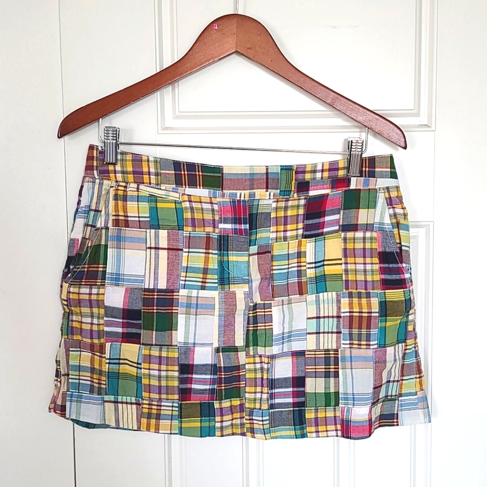 5/6 JCREW MADRAS SKIRT